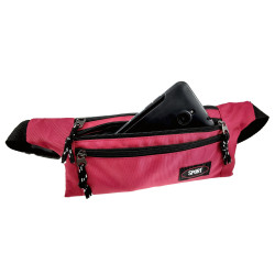 Sportieve Heuptas Bordeauxrood - Platte en Compacte - 27x13x1 cm