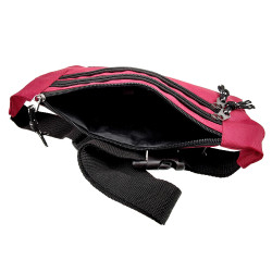 Sportieve Heuptas Bordeauxrood - Platte en Compacte - 27x13x1 cm