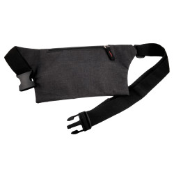 Unisex Sportieve Heuptas Zwart - Platte en Compacte - 23 x 14 x 1 cm