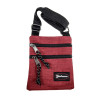 Platte Crossbodytas Bordeauxrood Unisex - Schoudertas 18 x 15 x 1 cm