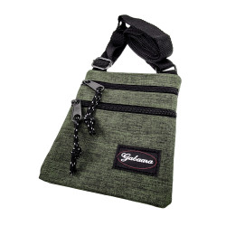 Platte Crossbodytas Groen Unisex - Schoudertas 18 x 15 x 1 cm