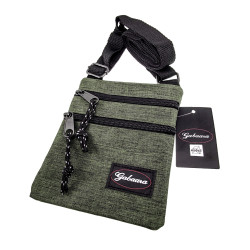 Platte Crossbodytas Groen Unisex - Schoudertas 18 x 15 x 1 cm