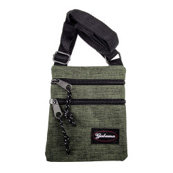 Platte Crossbodytas Groen Unisex - Schoudertas 18 x 15 x 1 cm