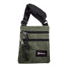 Platte Crossbodytas Groen Unisex - Schoudertas 18 x 15 x 1 cm