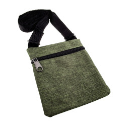 Platte Crossbodytas Groen Unisex - Schoudertas 18 x 15 x 1 cm
