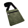 Platte Crossbodytas Groen Unisex - Schoudertas 18 x 15 x 1 cm