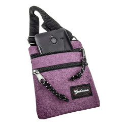 Platte Crossbodytas Paars Unisex - Schoudertas 18 x 15 x 1 cm