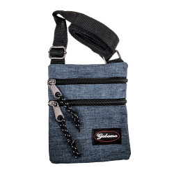 Platte Crossbodytas Blauw Unisex - Schoudertas 18 x 15 x 1 cm