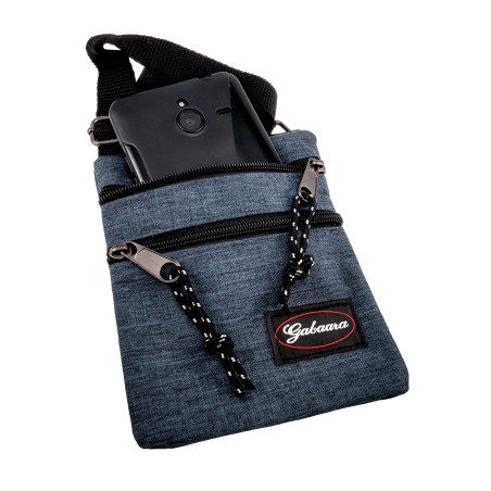 Platte Crossbodytas Blauw Unisex - Schoudertas 18 x 15 x 1 cm