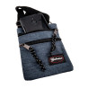 Platte Crossbodytas Blauw Unisex - Schoudertas 18 x 15 x 1 cm