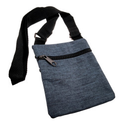 Platte Crossbodytas Blauw Unisex - Schoudertas 18 x 15 x 1 cm