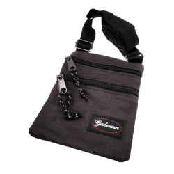 Platte Crossbodytas Zwart Unisex - Schoudertas 18 x 15 x 1 cm