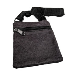 Platte Crossbodytas Zwart Unisex - Schoudertas 18 x 15 x 1 cm