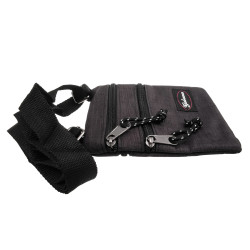 Platte Crossbodytas Zwart Unisex - Schoudertas 18 x 15 x 1 cm