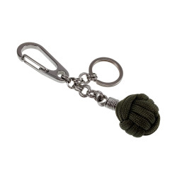 Paracord Sleutelhanger Monkey Fist met RVS Karabijnhaa  - Handgemaakt