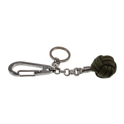 Paracord Sleutelhanger Monkey Fist met RVS Karabijnhaa  - Handgemaakt