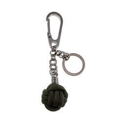 Paracord Sleutelhanger Monkey Fist met RVS Karabijnhaa  - Handgemaakt