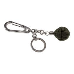 Paracord Sleutelhanger Monkey Fist met RVS Karabijnhaa  - Handgemaakt