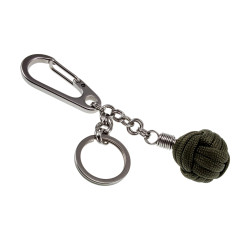 Paracord Sleutelhanger Monkey Fist met RVS Karabijnhaa  - Handgemaakt