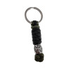 RVS Snake Knot Keychain Groen en Zwart - Handgemaakt door esde2
