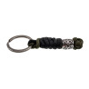 RVS Snake Knot Keychain Groen en Zwart - Handgemaakt door esde2