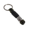 RVS Snake Knot Keychain Groen en Zwart - Handgemaakt door esde2