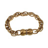 Verguld RVS Ovale Schakelsarmband Dames - Polslengte 15 cm tot 16 cm