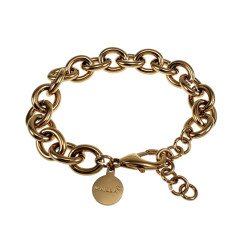 Verguld RVS Grove Schakelsarmband Dames - Verstelbaar 15 cm tot 16 cm