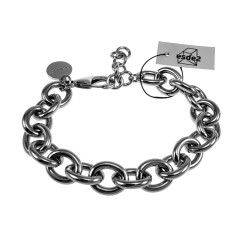 Gepolijst RVS Grove Schakelsarmband Dames Verstelbaar 15 cm tot 16 cm