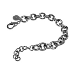 Gepolijst RVS Grove Schakelsarmband Dames Verstelbaar 15 cm tot 16 cm