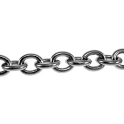 Gepolijst RVS Grove Schakelsarmband Dames Verstelbaar 15 cm tot 16 cm