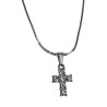 RVS Cardano SchakelKetting met Kruis en Zirkonia Verstelbaar 50-55 cm