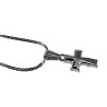 RVS Cardano SchakelKetting met Kruis en Zirkonia Verstelbaar 50-55 cm