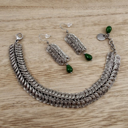 Exclusieve RVS Dubbele Spiraal Schakelarmband - Handgemaakt esde2