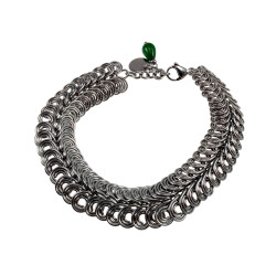 Exclusieve RVS Dubbele Spiraal Schakelarmband - Handgemaakt esde2