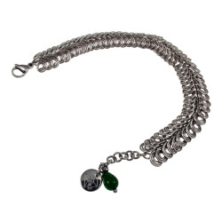 Exclusieve RVS Dubbele Spiraal Schakelarmband - Handgemaakt esde2