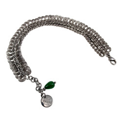 Exclusieve RVS Dubbele Spiraal Schakelarmband - Handgemaakt esde2