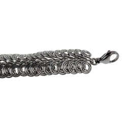 Exclusieve RVS Dubbele Spiraal Schakelarmband - Handgemaakt esde2
