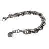 Exclusieve RVS Grove Ovale Schakelarmband -16cm tot 19cm - Handgemaakt