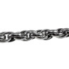 Exclusieve RVS Grove Ovale Schakelarmband -16cm tot 19cm - Handgemaakt