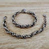 Exclusieve RVS Grove Ovale Schakelarmband -16cm tot 19cm - Handgemaakt