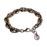 Exclusieve Bicolor RVS Grove Ovale Schakelarmband - 16cm tot 19cm
