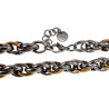 Exclusieve  Bicolor RVS - Grove Ovale Schakelketting - 55cm tot 60cm