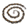Exclusieve  Bicolor RVS - Grove Ovale Schakelketting - 55cm tot 60cm
