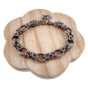 Unisex RVS Ovale en Byzantijnse Schakearmband - Verstelbaar 16-19 cm