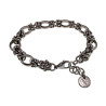 Unisex RVS Ovale en Byzantijnse Schakearmband - Verstelbaar 16-19 cm