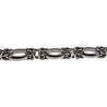 Unisex RVS Ovale en Byzantijnse Schakearmband - Verstelbaar 16-19 cm