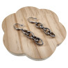 Exclusieve RVS Haakoorbellen met Grote Ovale Schakels - Lengte 65mm