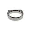 Gepolijst RVS Ring Dames - Minimalistische Ring met Rechthoekig Design