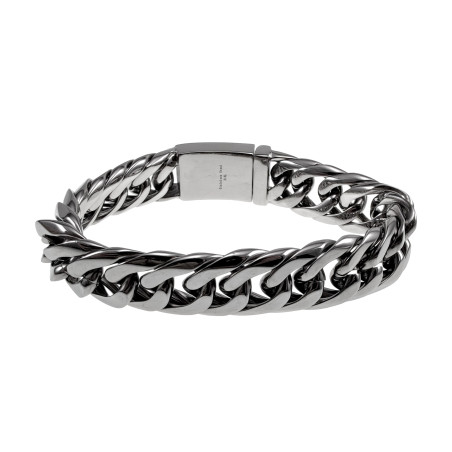Stijlvolle Armband Heren - RVS L316 - Gourmet Schakelarmband -19-20 cm
